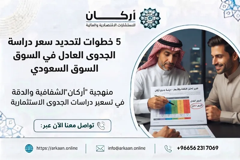 5 خطوات لتحديد سعر دراسة الجدوى العادل في السوق السعودي