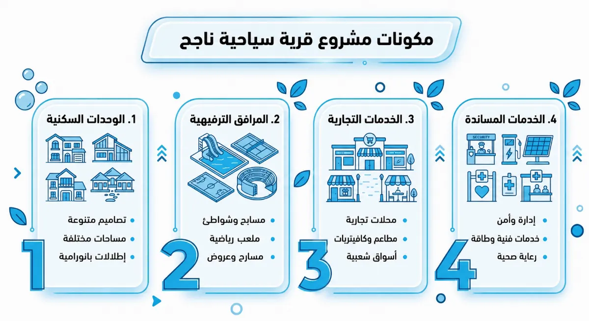 مشروع قرية سياحية ناجح 