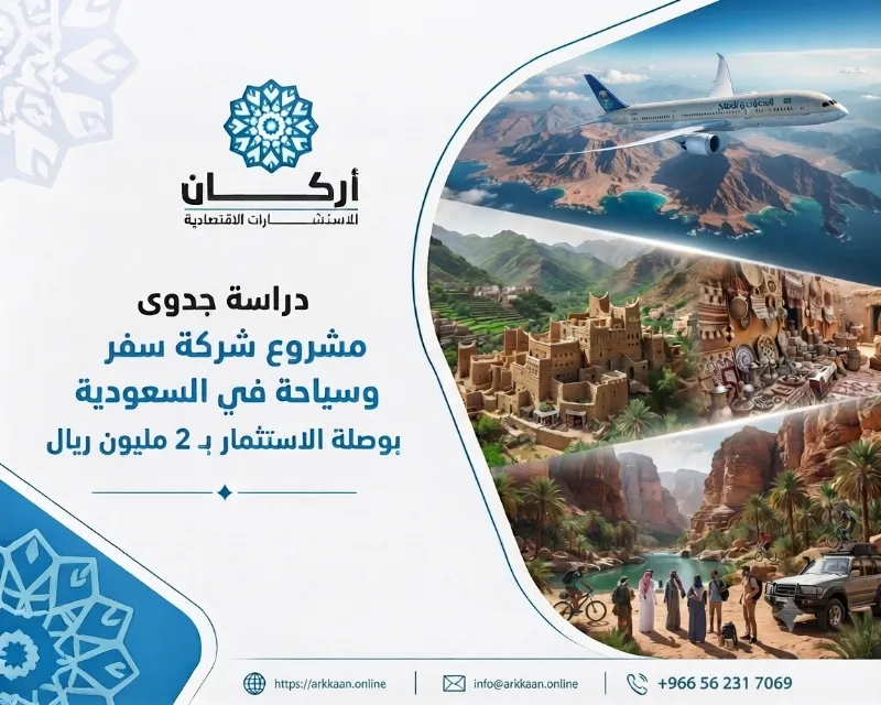 دراسة جدوى مشروع شركة سفر وسياحة في السعودية: بوصلة الاستثمار بـ 2 مليون ريال