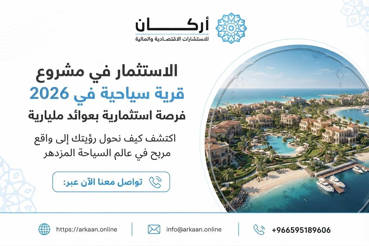 الاستثمار في مشروع قرية سياحية في 2026 فرصة استثمارية بعوائد مليارية